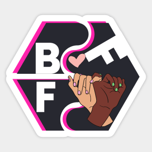 BFF Hands Puzzle Sticker